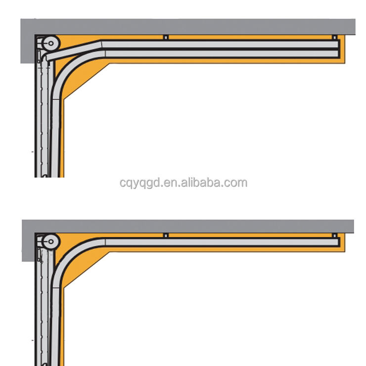 Modern Designed Automatic Sectional  Garage Door Finished with Wood Look Surface supplier