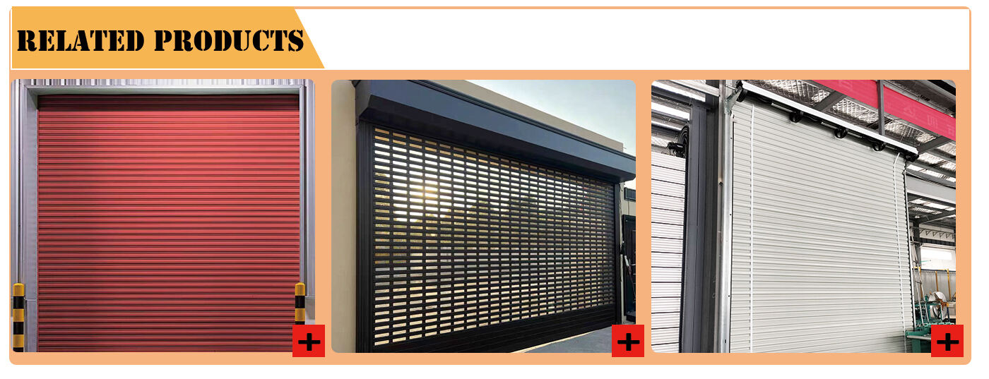 High tech self storage steel rolling shutter door with anti-theft and wind resistance performance manufacture