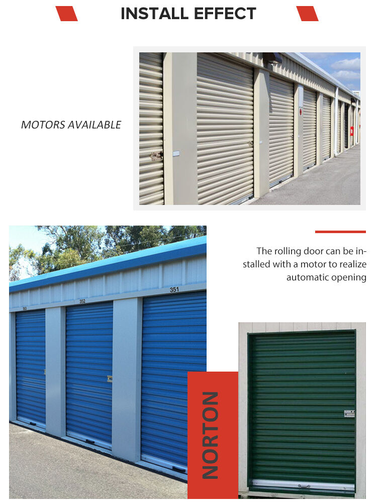 High Quality Manual Self Storage Roll Up Shutter Doors With Lock details