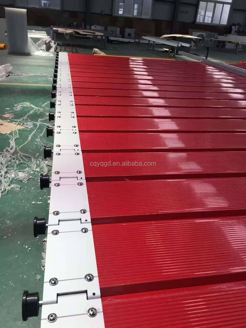 Industrial Spiral Aluminum Metal  Insulated High Speed Fast Acting Vertical Overhead Automatic Rapid Rise Roll Up Warehouse Door manufacture