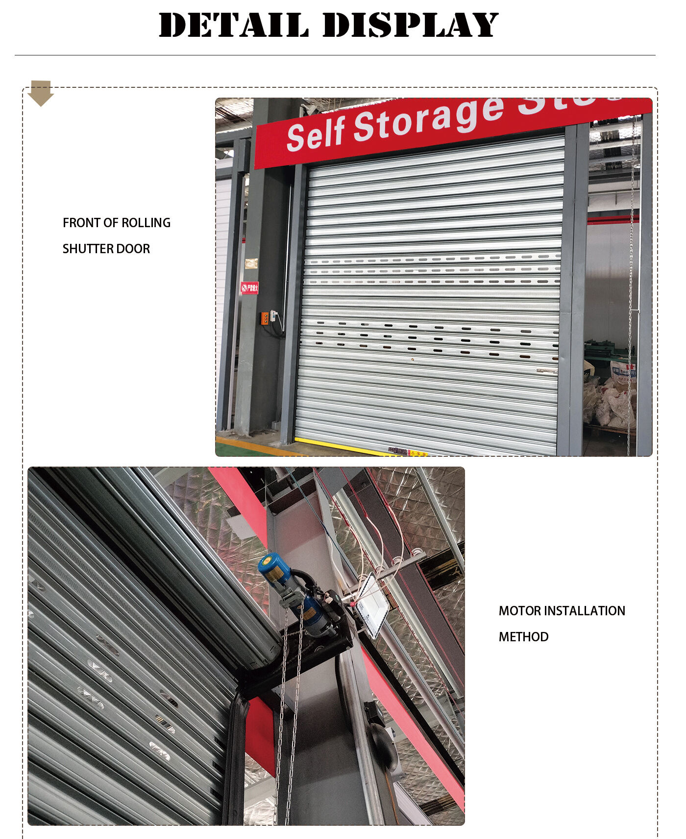 Warehouse supermarket subway industrial electric roll up door factory