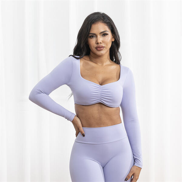 Make your Yoga Sessions Pop with Purple Outfits