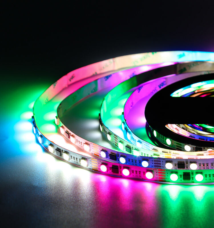 RGBW DMX512 programmable LED Strip 12V