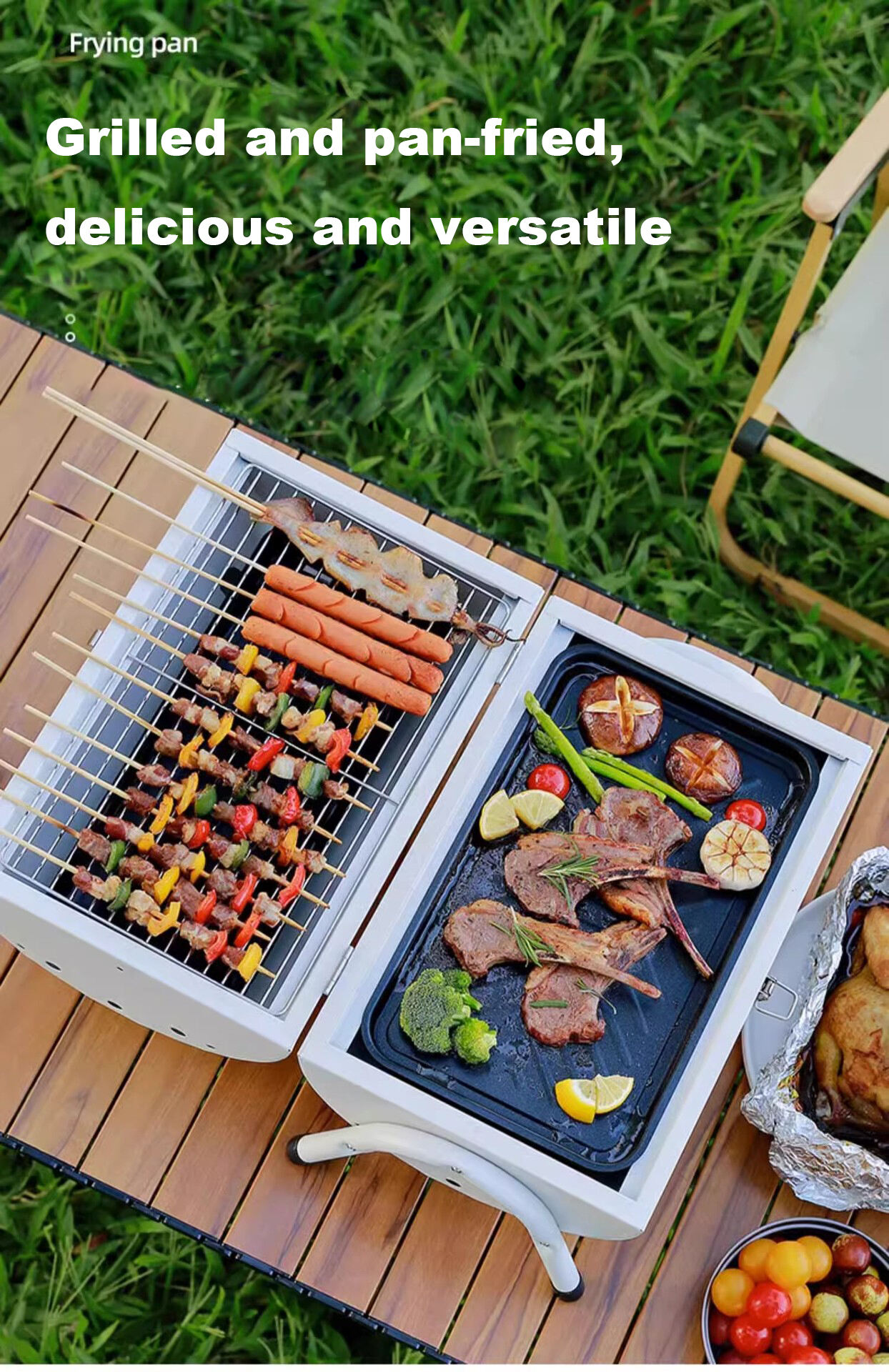 Portable BBQ Grill-Black factory