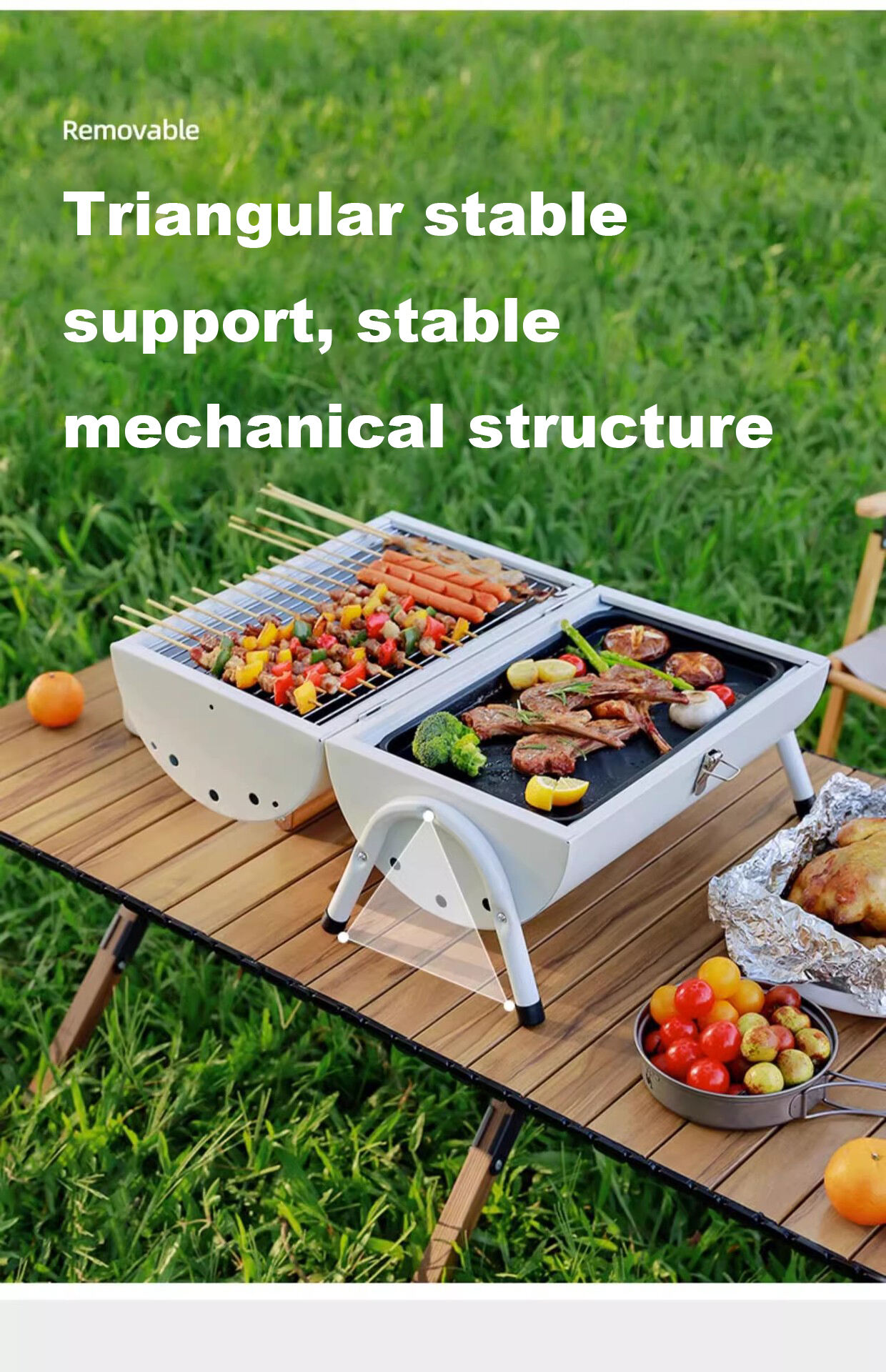 Portable BBQ Grill-Black manufacture