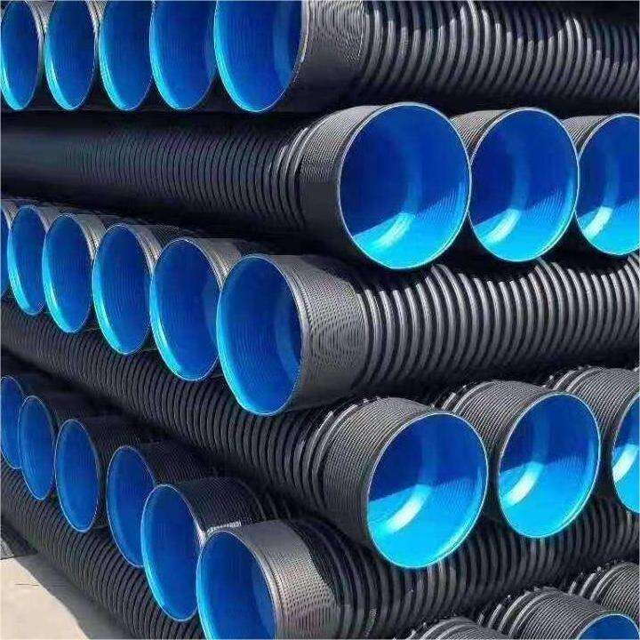 HDPE/PE /PP/ PVC double layer corrugated pipes ( pipe diameter 90mm-1200mm)