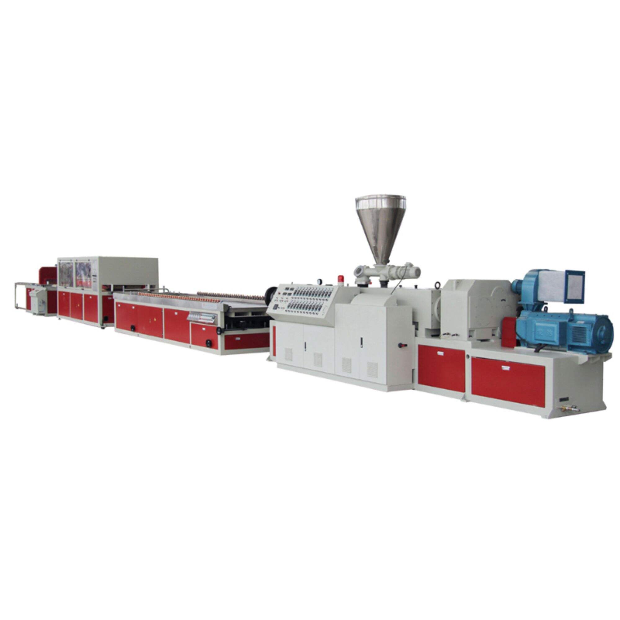 Siding panel extrusion line