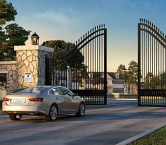 The modern residential swing-type automatic door is designed to be compact