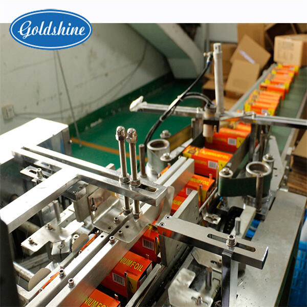 Faster packing process with aluminium foil packing machine for increased productivity.