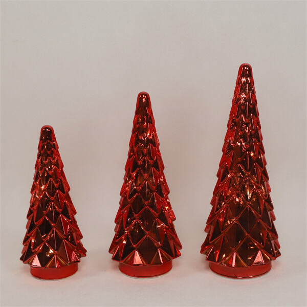 Spread Holiday Cheer with Shimmering Red Glass Decorations