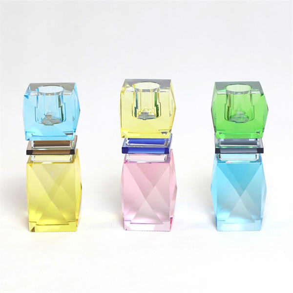 Illuminate your Space with Glass Taper Candle Holders.