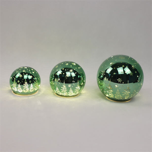 Green Glass Ornaments for Your Tree
