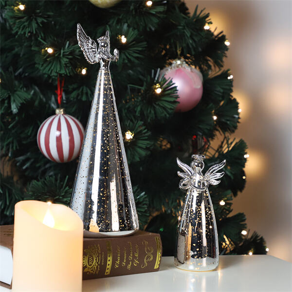 Mercury glass Christmas ornaments