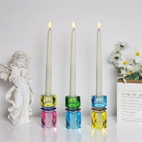 Sophisticated Detail to Add to any Event with Glass Taper Candle Holders