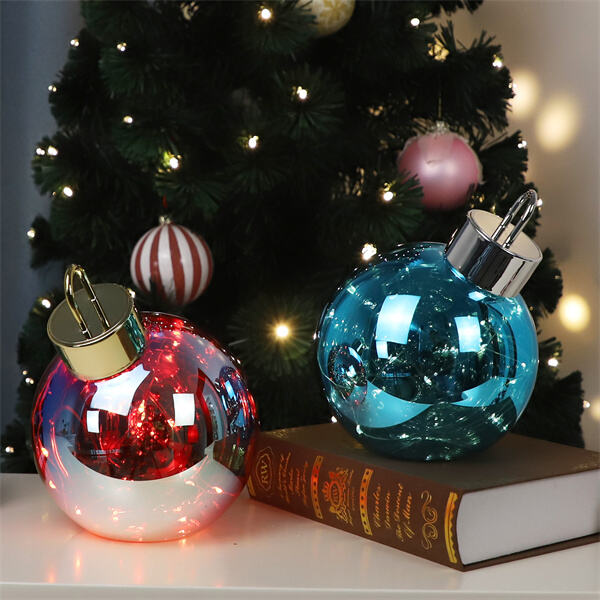 Add some extra sparkle to your tree with larger-than-life Christmas balls!