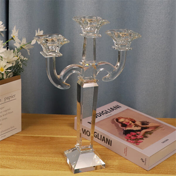 The Intricate Design of a Glass Candelabra