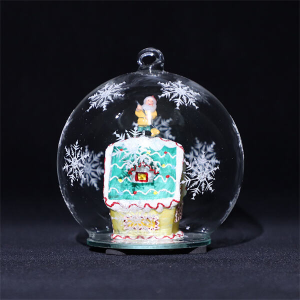Get in the holiday spirit with a dazzling glitter snow globe