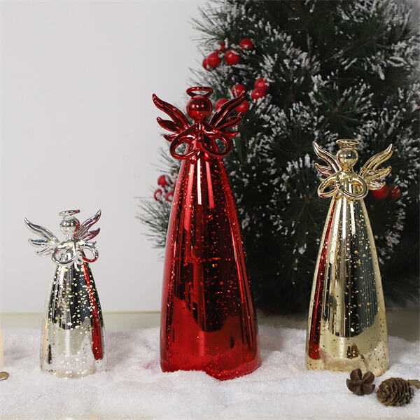 Holiday Cheer with Red Glass Ornaments