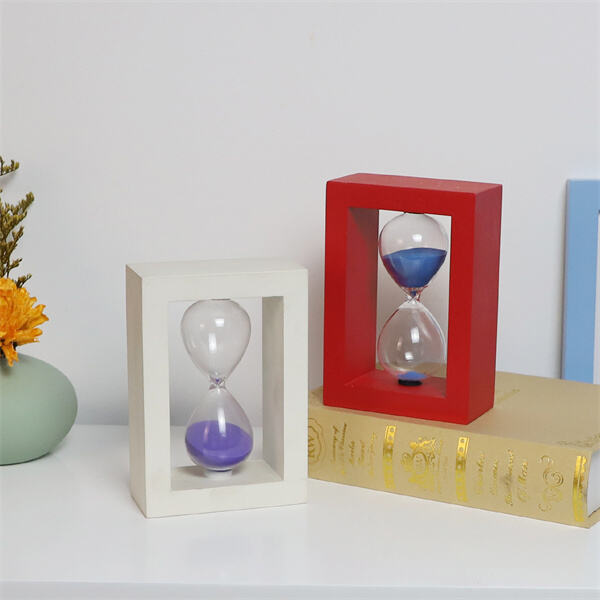 Using hourglass sand timers for productivity and time management.