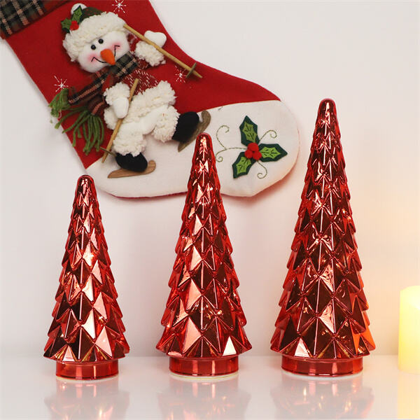 Red Glass Ornaments for the Holidays