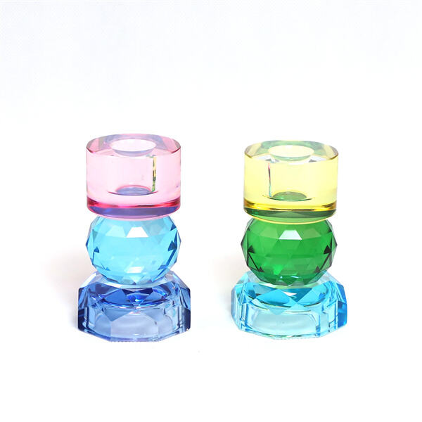 Experience the beauty of flickering candles with Glass Candle Stick Holders".