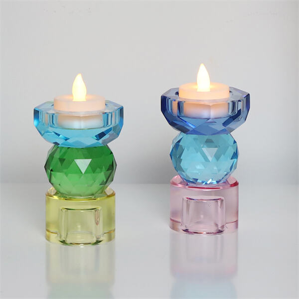 Elevate your dinner table with Glass Candle Stick Holders".