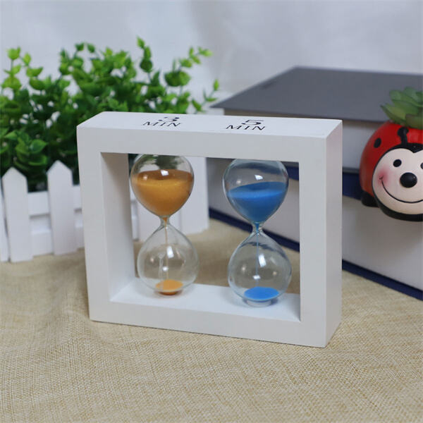 Track your meditation or yoga sessions with our five minute hourglass sand timer