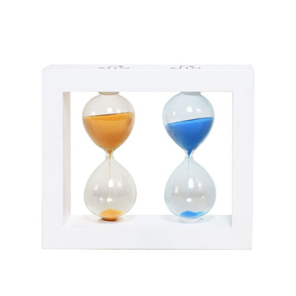 A stylish addition to any work or study space - the five minute hourglass sand timer