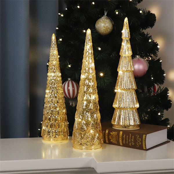 Shimmer and shine with mercury glass Christmas trees