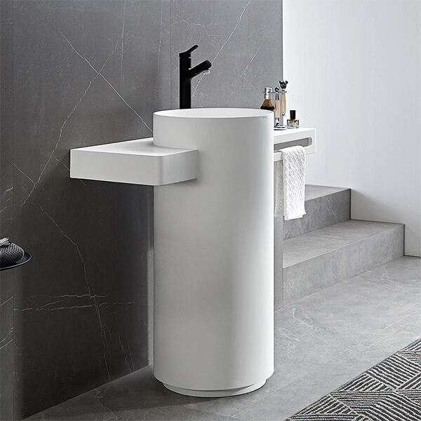 Makeover your bathroom with a timeless pedestal sink pedestal. Let's go vintage with a classic and elegant look.