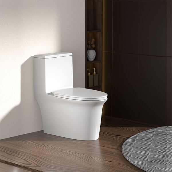 モダンな床置きトイレで高級感ある外観を実現