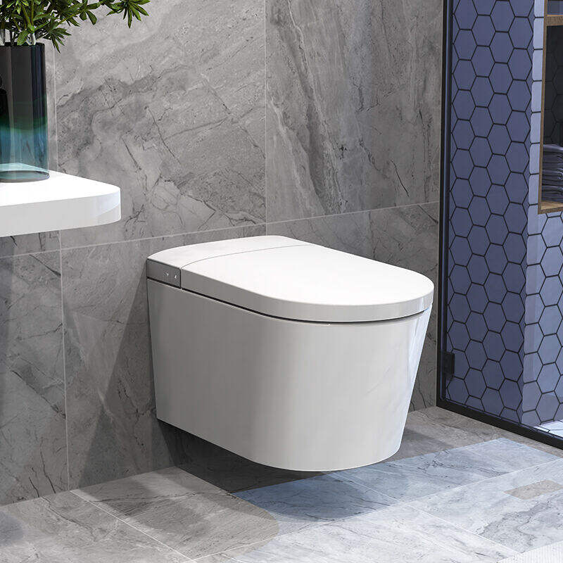 Intelligent Home Smart Wall-Hung Concealed Toilet Automatic Cover P-Trap Drainage Siphon Jet Flushing Heated Seat Ceramic