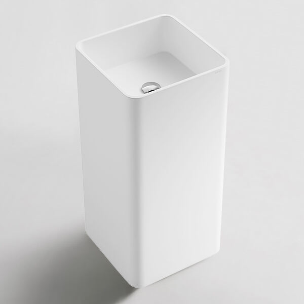 A practical pedestal basin for any bathroom size