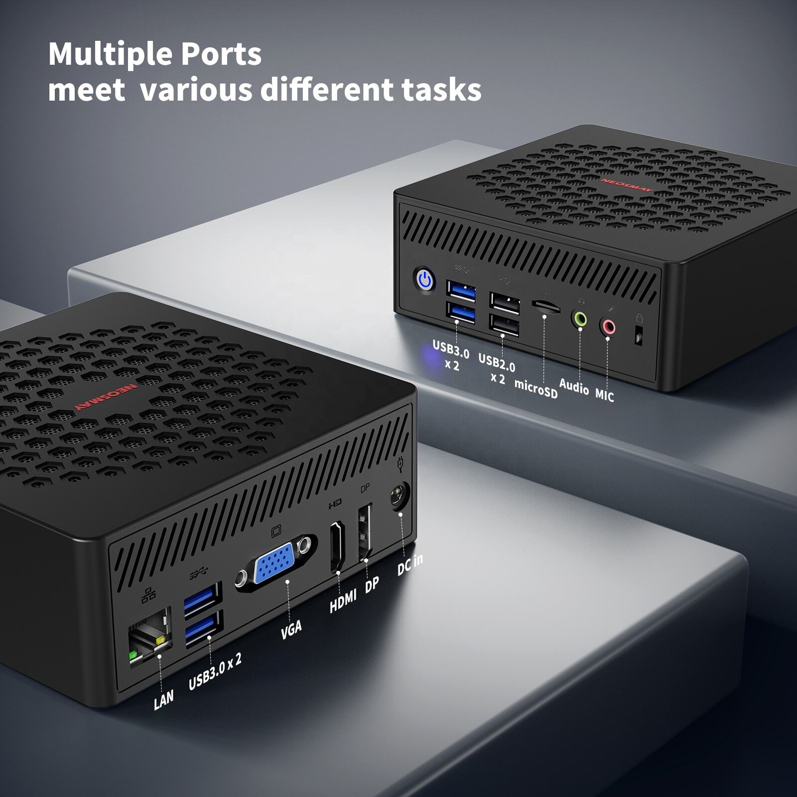 2023 The latest mini-computer Celeron N5105 DDR 4 8GB 256GB 1000 m Wifi5 BT 4.0 desktop gaming computer with win 10 PRO. factory