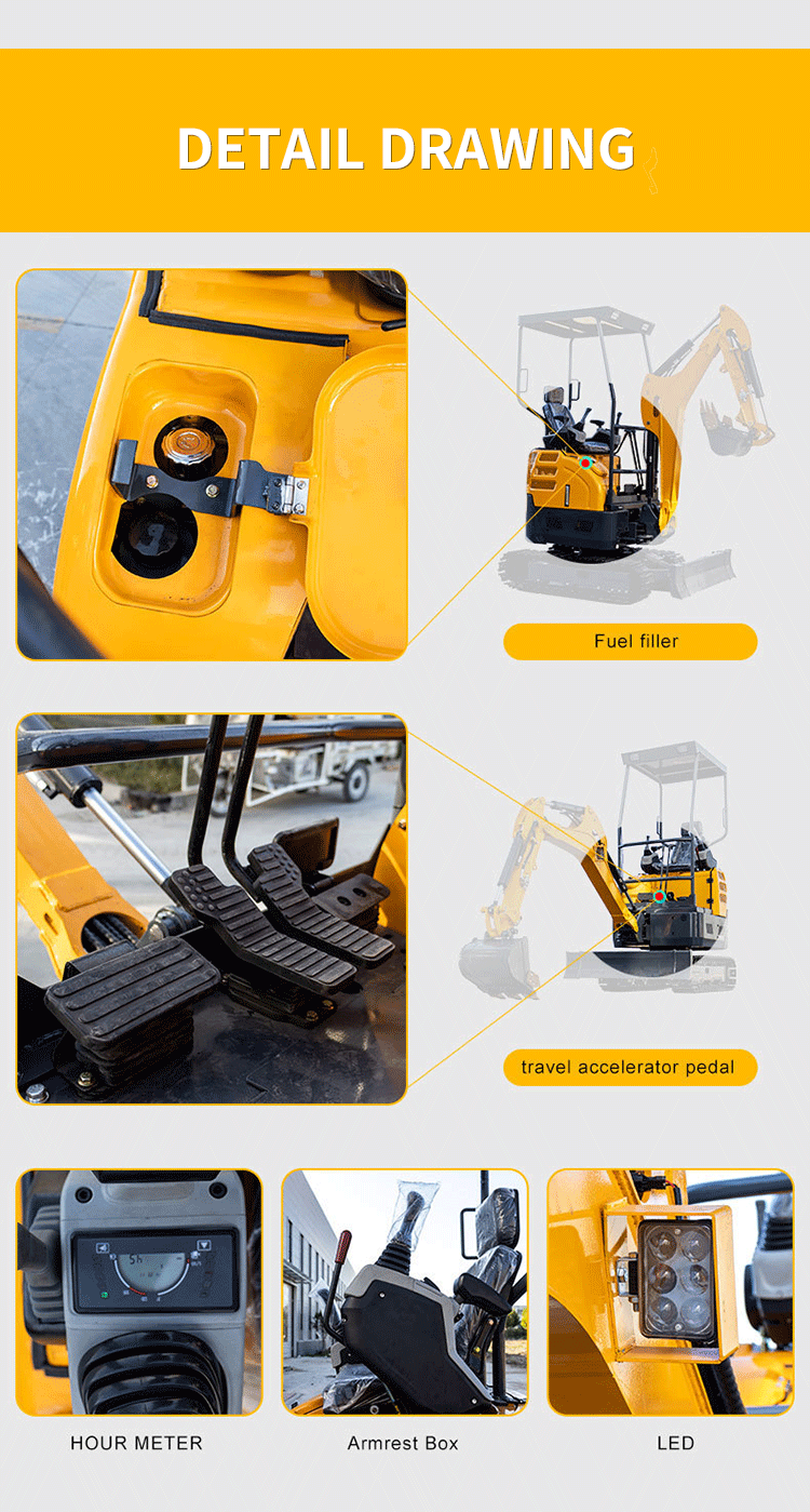 Free Shipping Farm Mini Excavator 1.5 Ton New Crawler Epa Engine Excavators Multifunctional Cheap Crawler Digger Small supplier