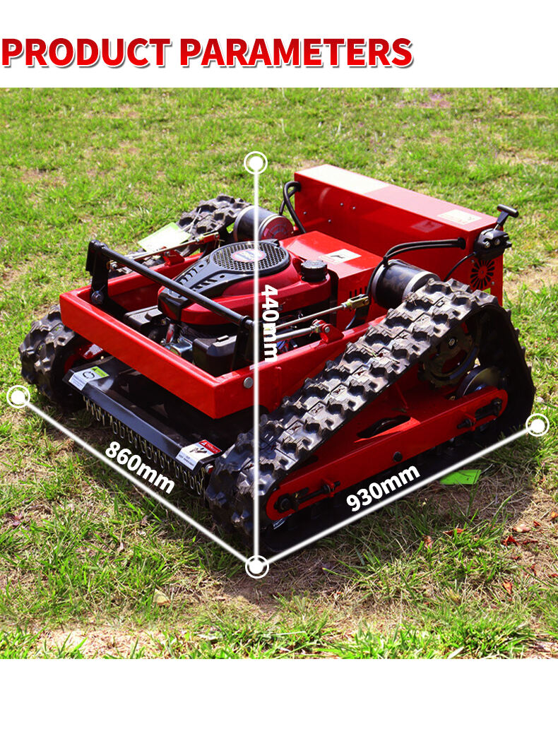 KESEN rubber crawler robot Gasoline Self Propelled Garden remote control Lawn Mower for sale supplier