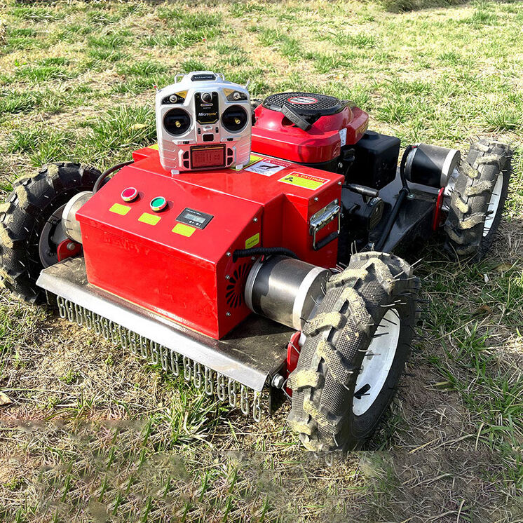 New Design Diesel engine large power remote control lawn mower Robot Lawn Mower Multi Purpose Lawn Mower For Farmer manufacture