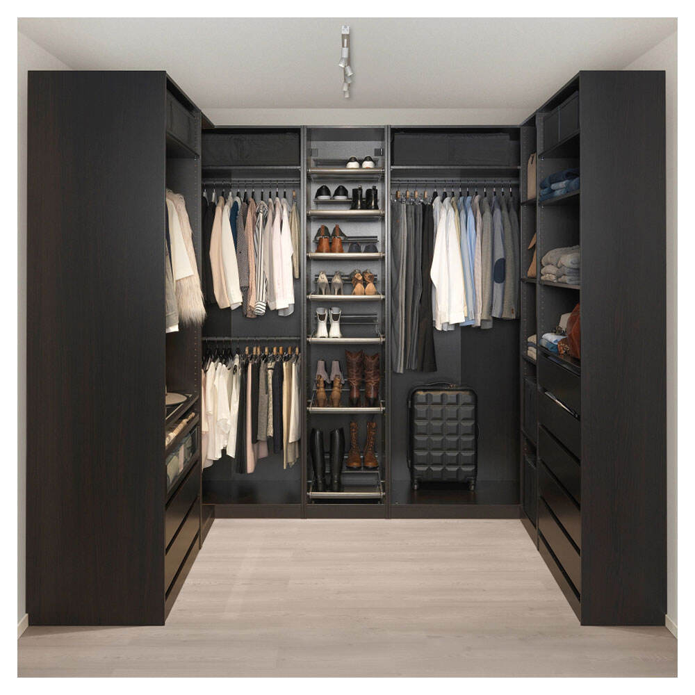 Black Wooden Lacquer Wardrobe