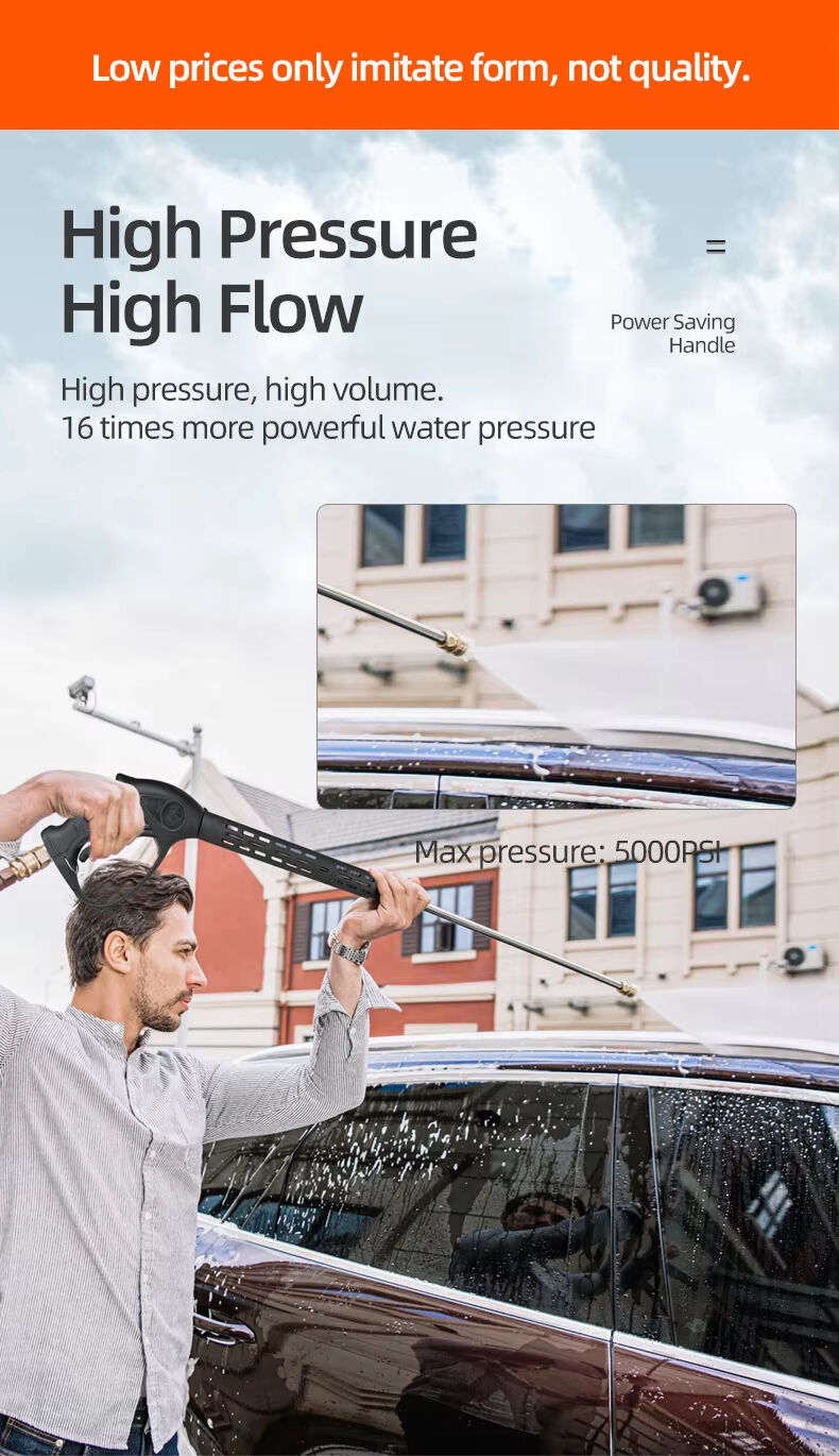 product sps 4200psi high pressure car washing jet spray water gun agriculture pressure washer gun-5
