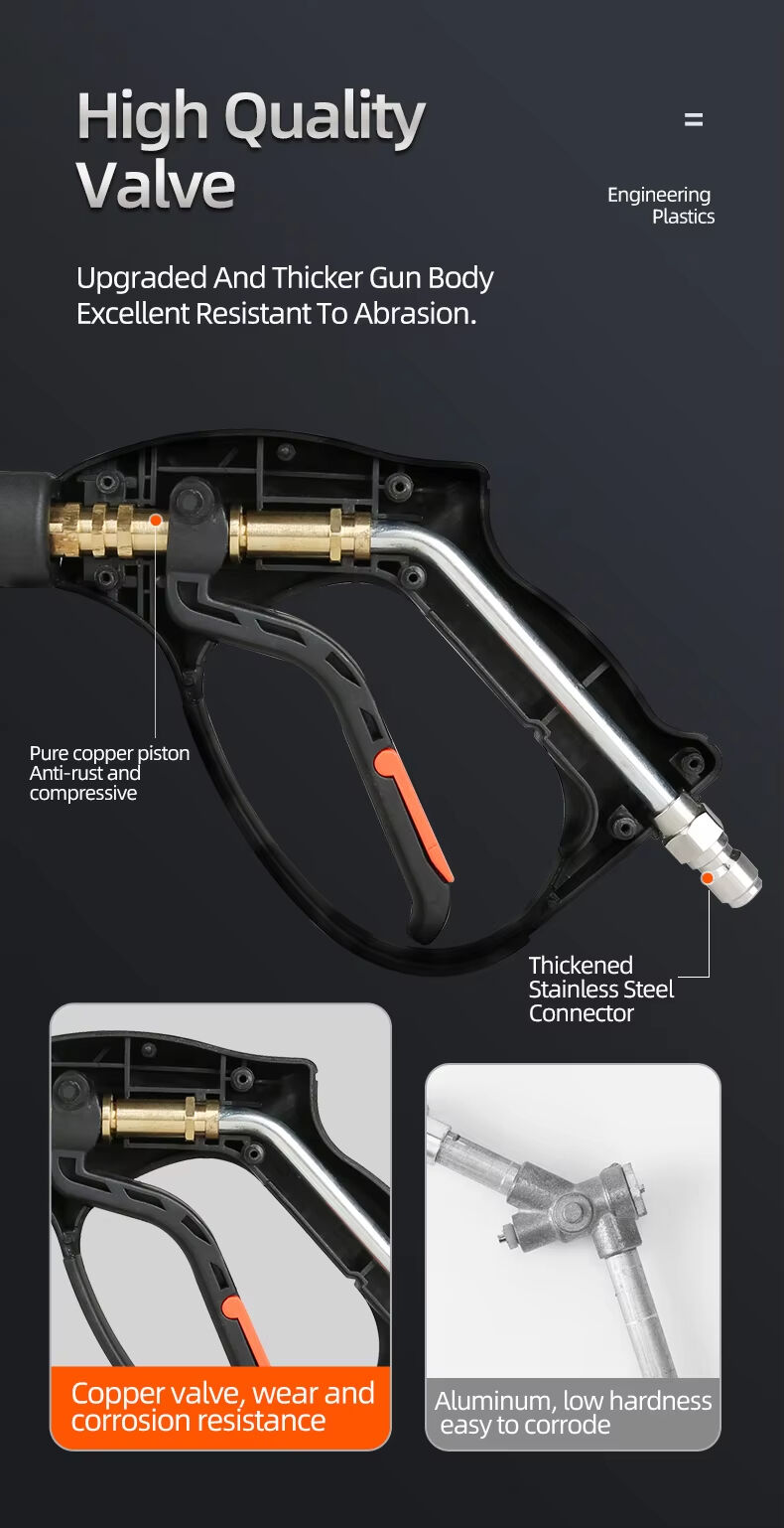 product sps 4200psi high pressure car washing jet spray water gun agriculture pressure washer gun-7