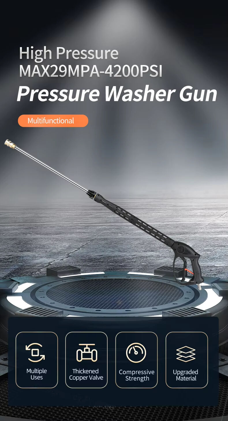 product sps 4200psi high pressure car washing jet spray water gun agriculture pressure washer gun-2