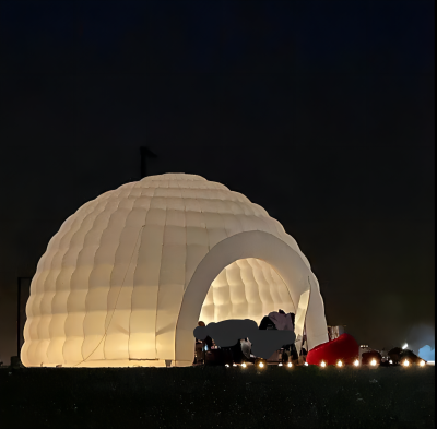  Purple light dome inflatable tent manufacture