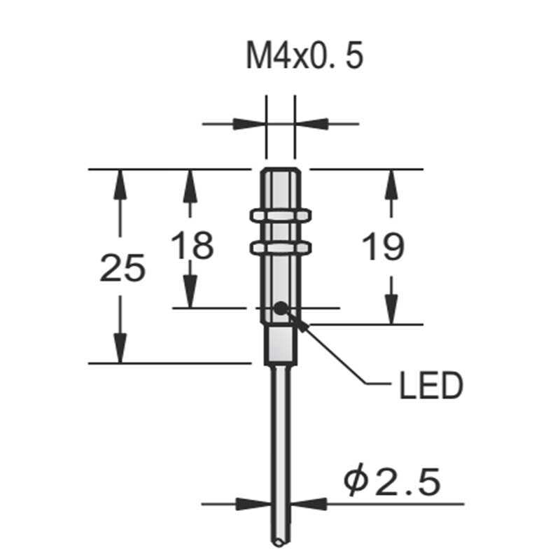 M4 mini inductive sensor with cable type manufacture