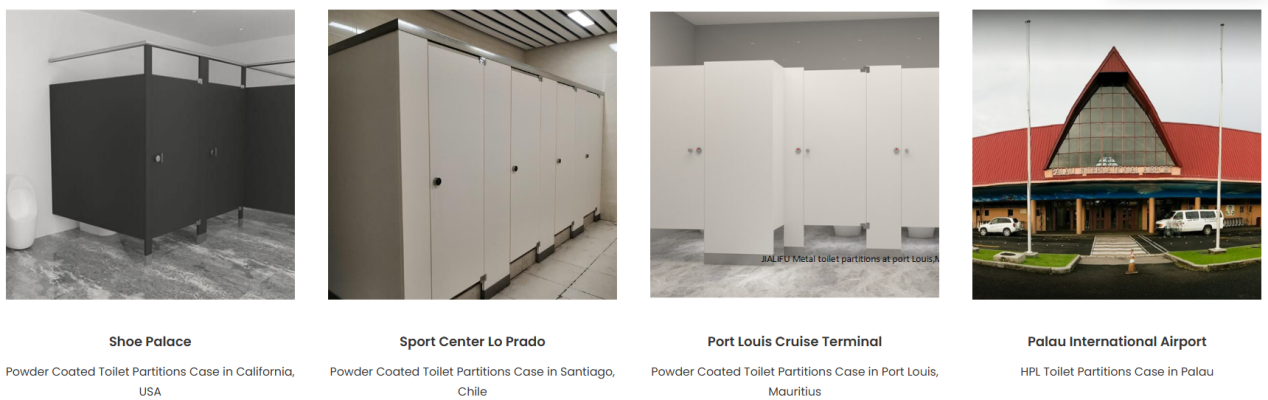 Fire Resistant Powder Coated Toilet Partitions factory