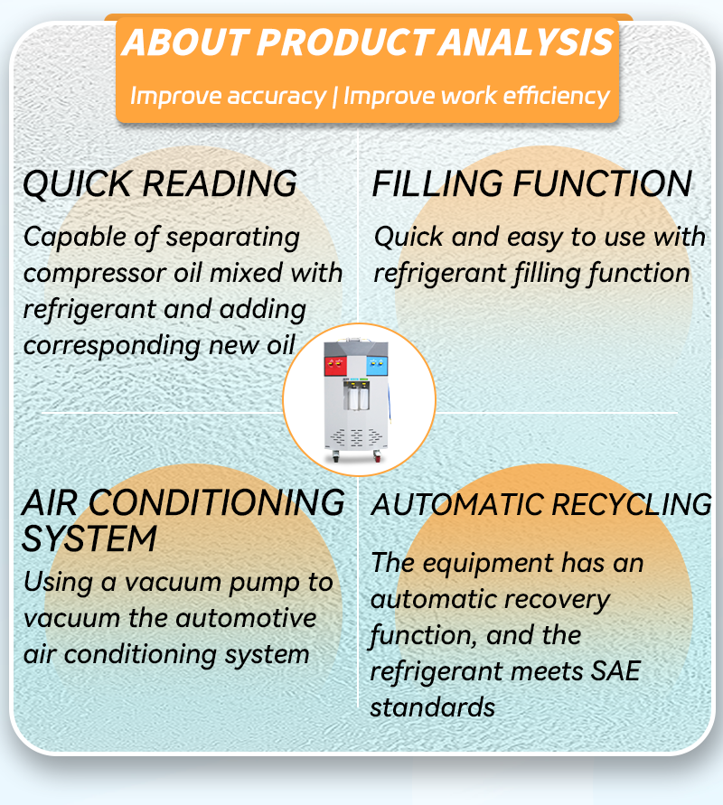 Auto air conditioner R134a and R1234yf refrigerant gas recovery filling machine ac flush machine manufacture