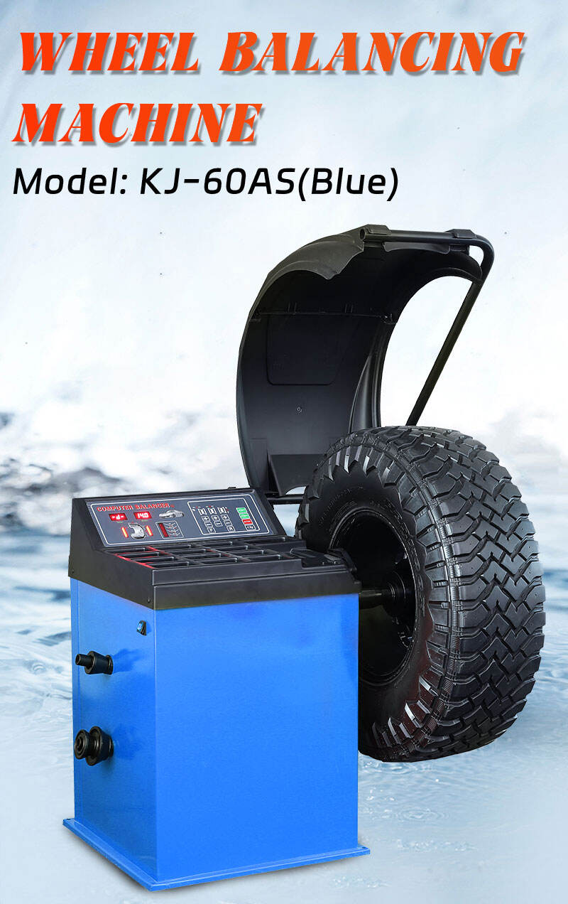 Super nice blue wheel balancing machine 10-26'' automatic tire balancer easy operation fast delivery manufacture