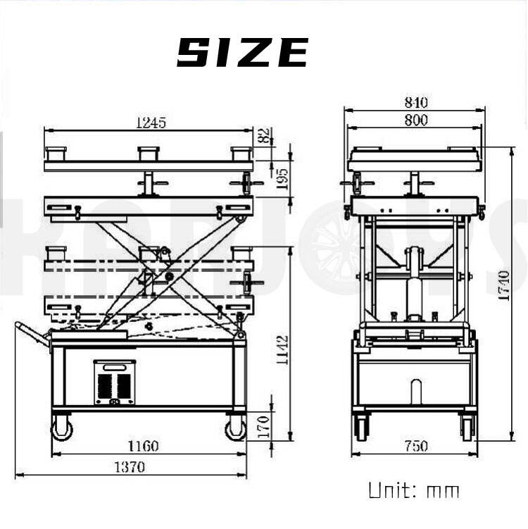 China Suppliers scissor lift table New Energy Car Battery Disassembling Car Lift details