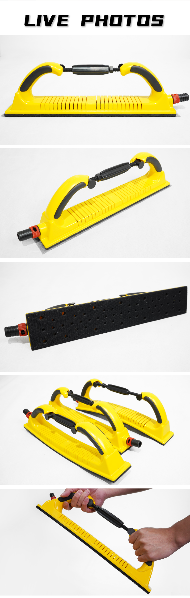 Auto Body Repair Adjustable Hand Sanding Block File Board Flexible Dust Free Adjustable Sanding Blocks manufacture