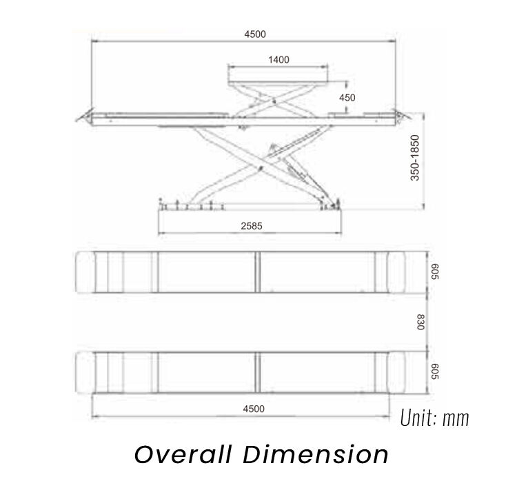 4T In-ground Wheel Alignment Double Lifting  Scissor Lift Mounted For Car Workshop Equipment manufacture