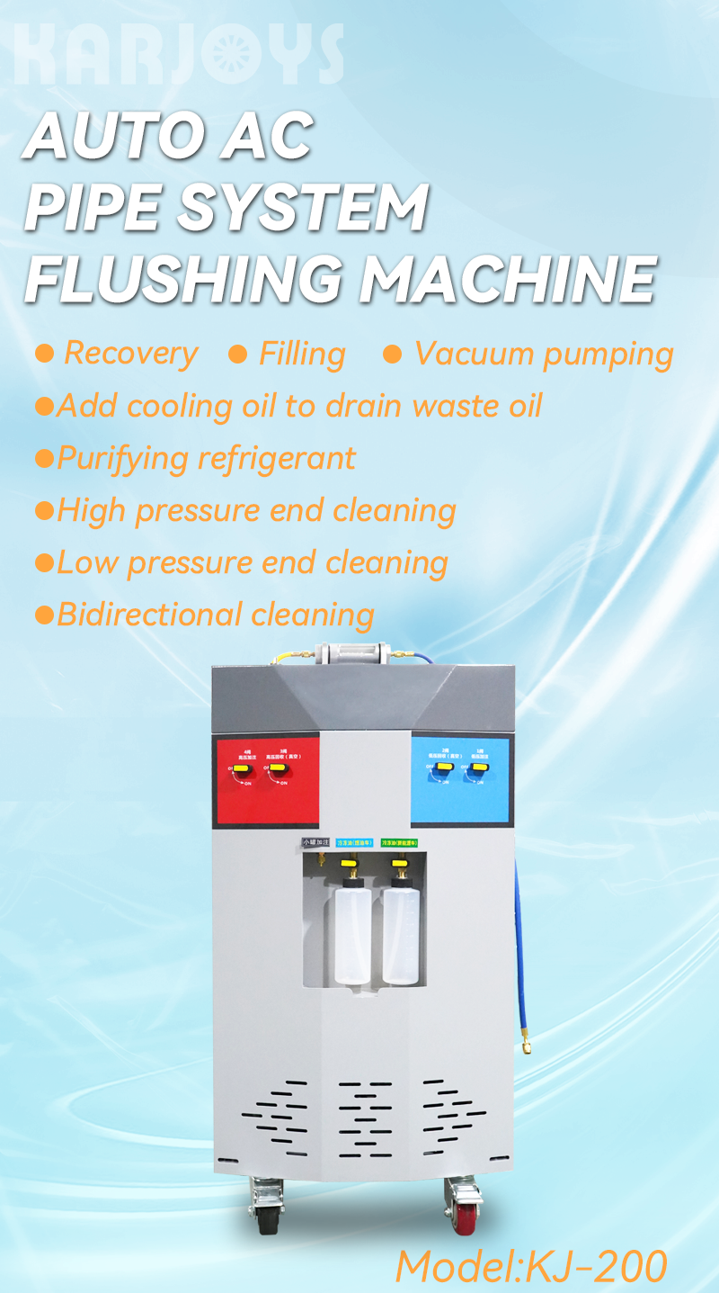 Auto air conditioner R134a and R1234yf refrigerant gas recovery filling machine ac flush machine manufacture